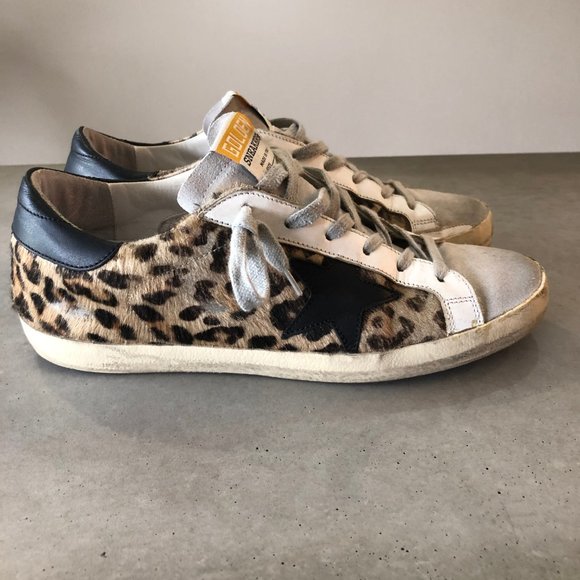Golden Goose Superstar Leopard Calf Hair Sneakers - Picture 4 of 8